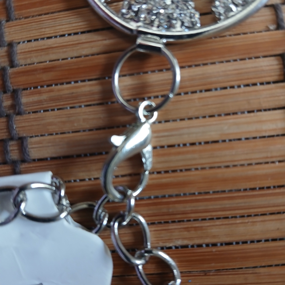 Silver Rhinestone Circle Belt - Picture 3 of 4